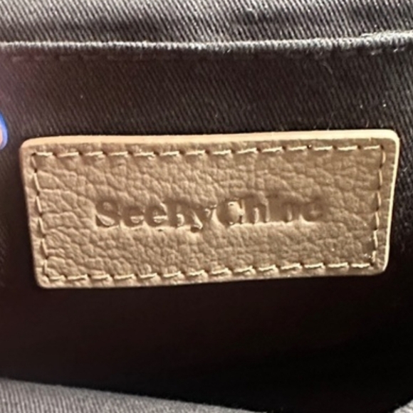 See By Chloe Taupe Leather Crossbody Bag - Picture 3 of 5